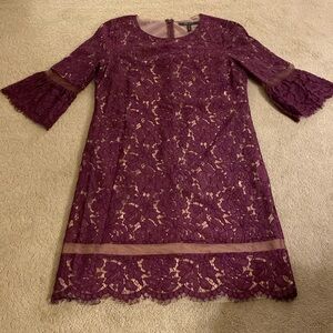 最終SALE! BCBG MAXAZRIA Bell Sleeve Dress $248 NEW WOMEN'S BCBG MAXAZRIA ROXINE LONG SLEEVE LACE A